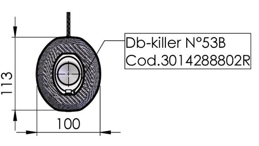 LEOVINCE DB Killer Insert - Decibel Killer, Noise Damper Insert - 3014288802R