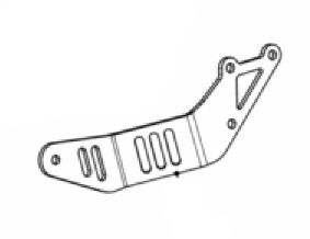 Akrapovic Muffler Bracket - Exhaust Bracket
