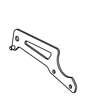 Akrapovic Muffler Bracket - Black - P-X261