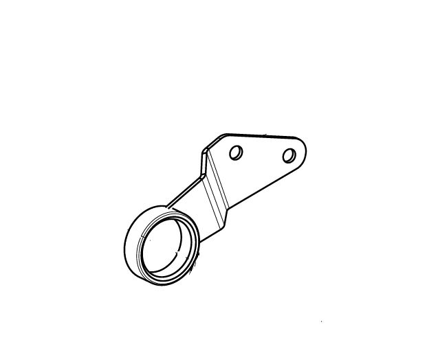 Akrapovic Muffler Bracket - Silver - P-X195