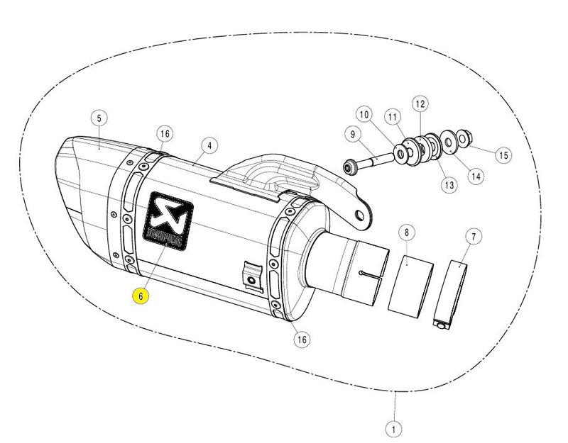 Akrapovic Exhaust Sticker