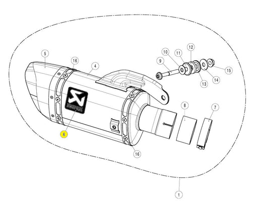 Akrapovic Exhaust Sticker