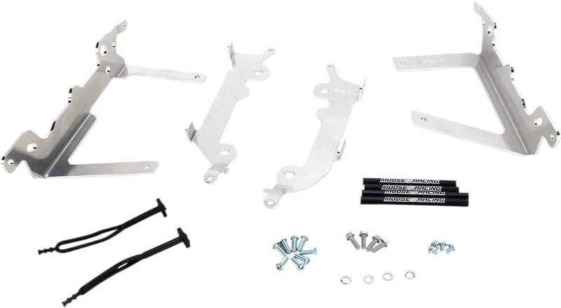 Moose Offroad Hard-parts Radiator Braces - Silver