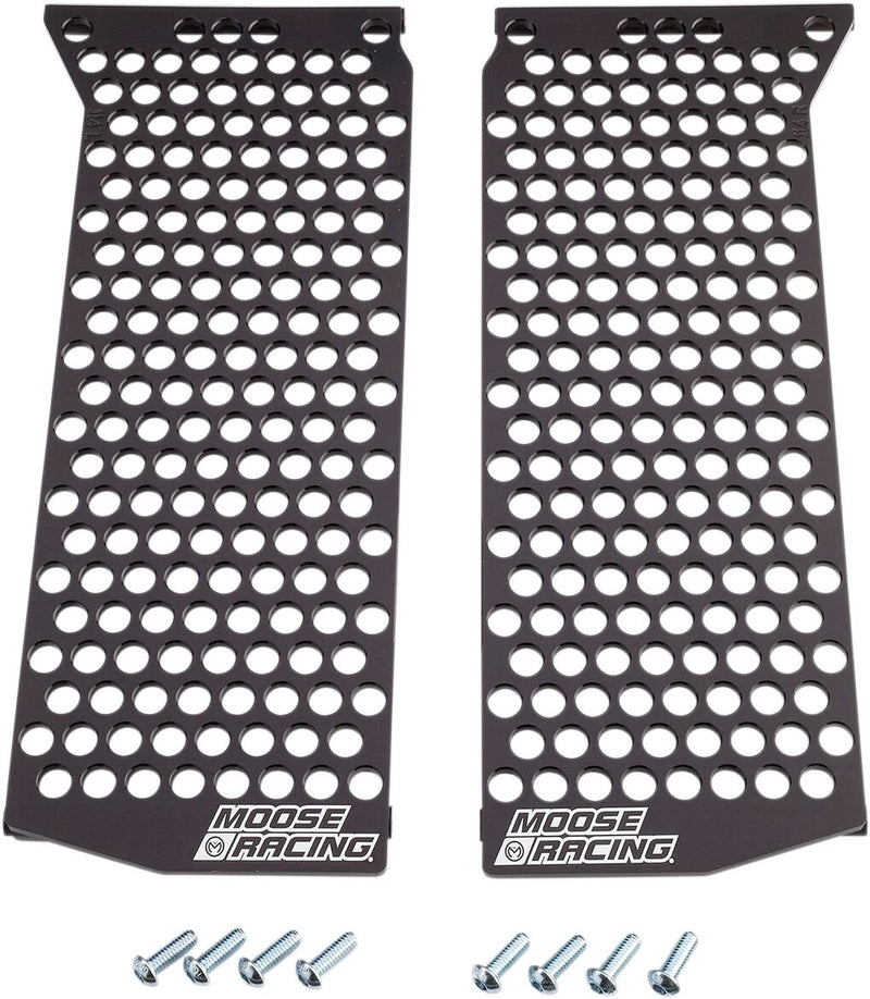 Moose Offroad Hard-parts Radiator Guards - Anodised, Black - 12-114
