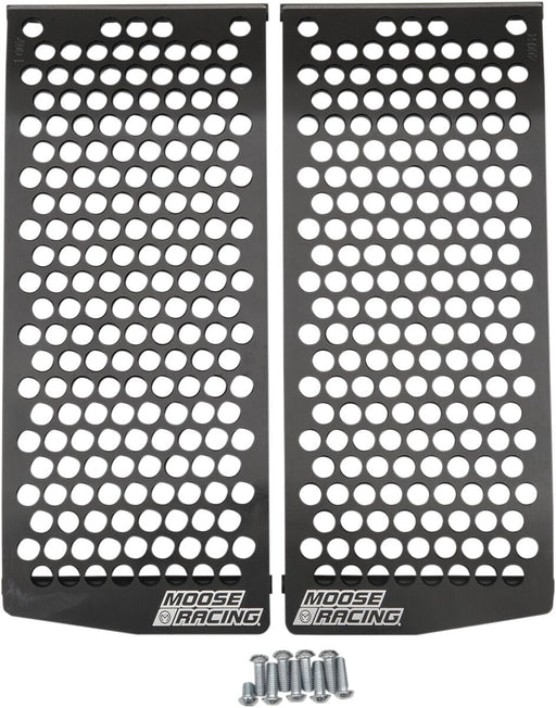 Moose Offroad Hard-parts Radiator Guards - Anodised, Black - 12-400