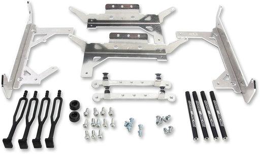 Moose Offroad Hard-parts Radiator Braces - Silver - 11-017