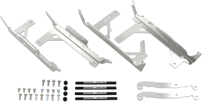 Moose Offroad Hard-parts Radiator Braces - Silver - 11-1019