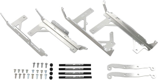 Moose Offroad Hard-parts Radiator Braces - Silver - 11-1019