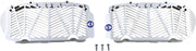 Moose Offroad Hard-parts Billet Radiator Guards - Silver - 12-1116
