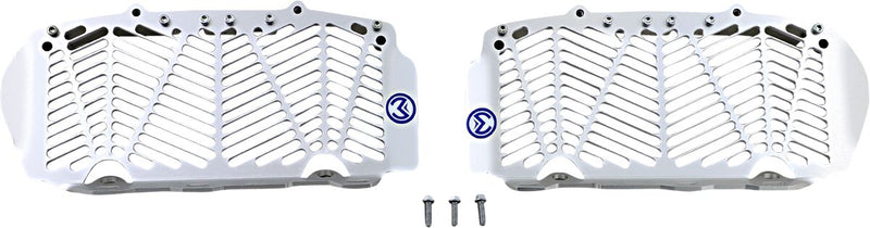 Moose Offroad Hard-parts Billet Radiator Guards - Silver - 12-1116