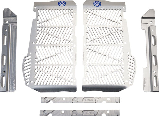 Moose Offroad Hard-parts Billet Radiator Guards - Silver - 12-4020