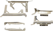 Moose Offroad Hard-parts Radiator Braces - Silver - 11-1023
