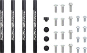 Moose Offroad Hard-parts Radiator Braces - Silver - 11-1023