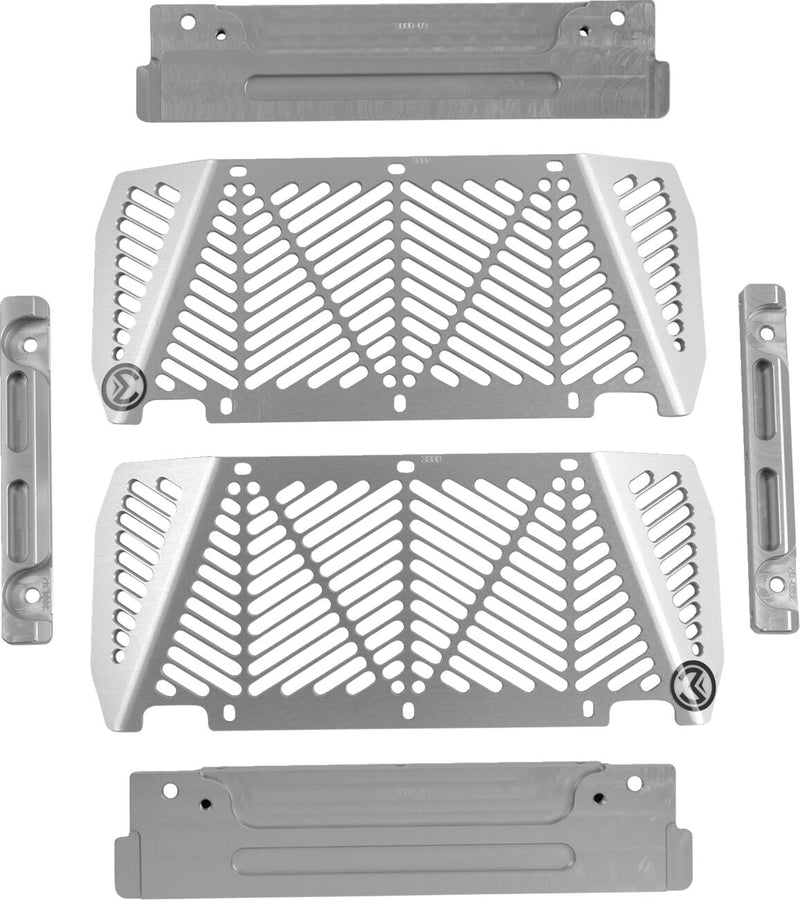 Moose Offroad Hard-parts Radiator Guards - Silver