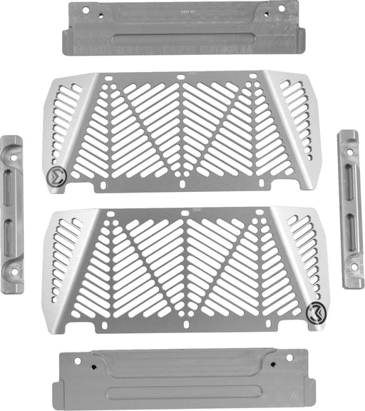 Moose Offroad Hard-parts Radiator Guards - Silver