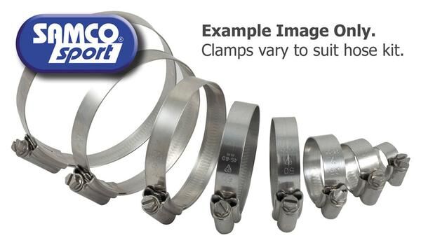 Samco Sport Radiator Hose Clamp Kit - Silver - CK YAM-70