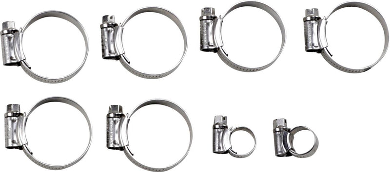 Samco Sport Radiator Clamp Kit - Silver, Radiator Hose - CK SUZ-61