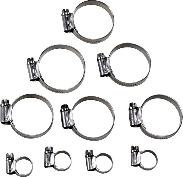 Samco Sport Radiator Clamp Kit - Silver, Radiator Hose - CK BMW-9