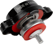 Moose Offroad Hard-parts Radiator Cap with Temperature Gauge - Black,  White - I15-5203B