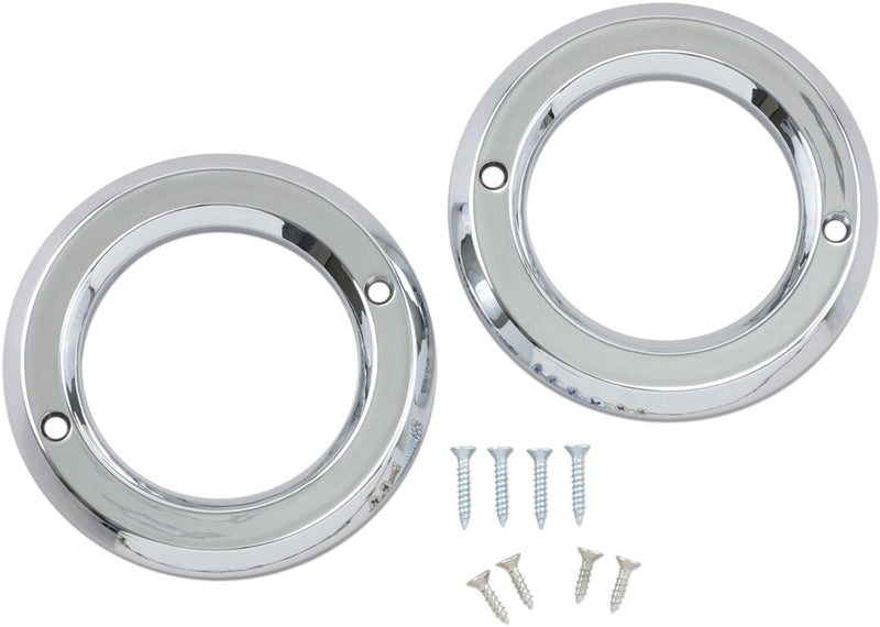 Motor Trike Chrome Accent Rings for Trax Fog Lights