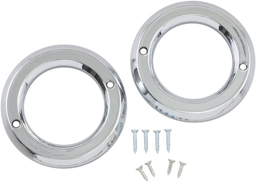 Motor Trike Chrome Accent Rings for Trax Fog Lights