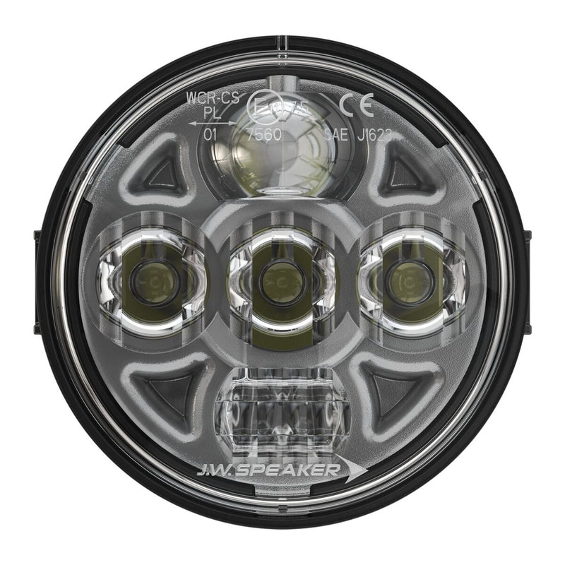 J.W. Speaker LED ATV and UTV Headlights - Model 8415 Evolution - Left and Right Front, High Beam, Low - 0551191