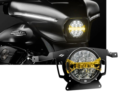 Denali Ace-One Headlight Kit with Denali Lighting - Custom Replacement, Driving Light, High Beam
