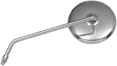 EMGO Round Honda CB Style Universal Mirror - Chrome,  Silver - Side View - 20-30610