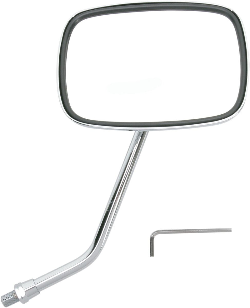 EMGO "Ride Free" Steel Mirror - Chrome,  Silver - Side View - 20-31756A