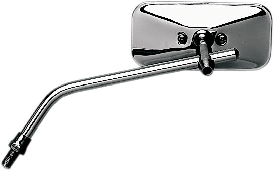 EMGO Universal Screw-In Stem Mirror - Chrome,  Silver - Side View,  Stamped