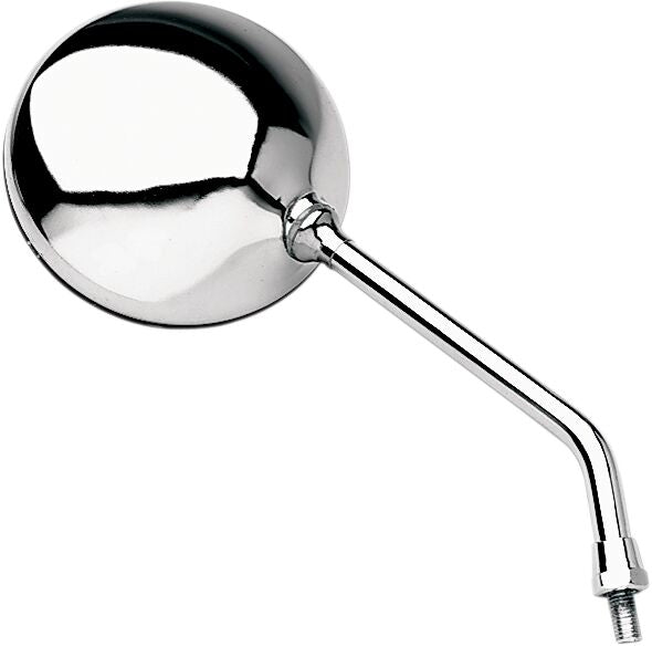 EMGO Round Honda CB Style Universal Mirror - Chrome,  Silver - Side View - 20-35200