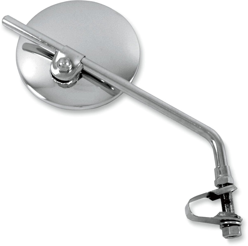 EMGO Universal Clamp-On Mirror - Chrome,  Silver - Side View