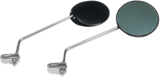 EMGO Universal Clamp-On Mirror - Black,  Chrome,  Silver - Side View