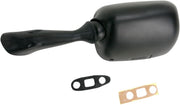 EMGO OEM-Style Replacement Mirror - Black,  Matte - Side View - 20-78212