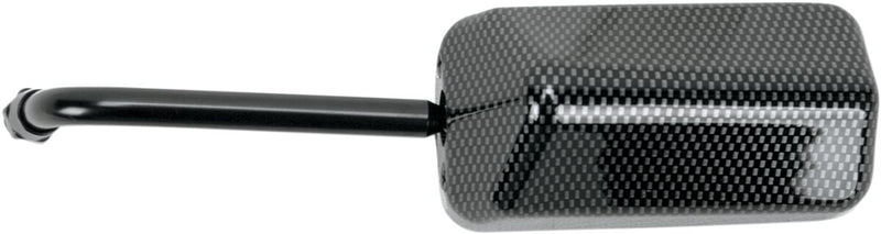 EMGO Eurosport Mirror - Carbon Fibre,  Powder-Coated - Side View