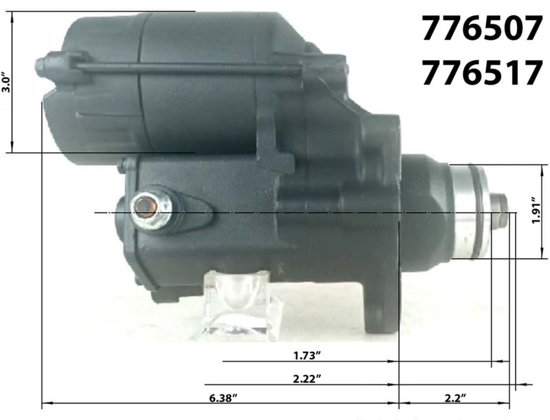 Terry Components Starter Motor - Black - 776507