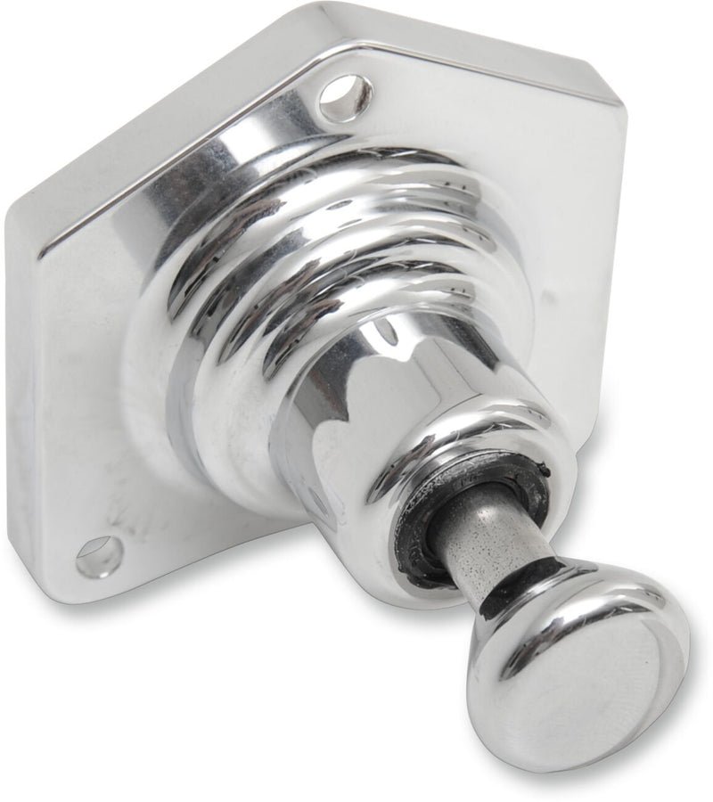 Terry Components Solenoid End Cover with Starter Button - Chrome - 550003