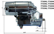 Terry Components Slugger 1.8kW High-Torque Starter Motor - Chrome - 775094