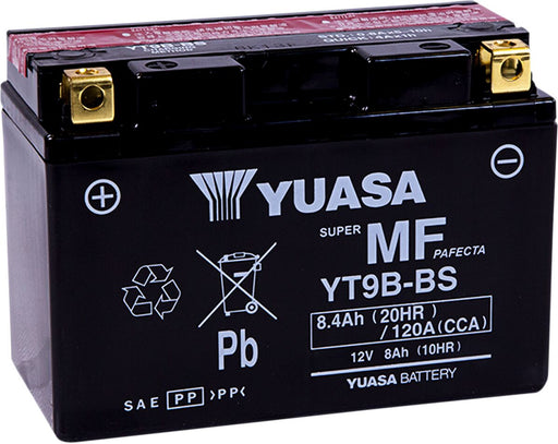 Yuasa AGM Maintenance-Free Battery - YTX - Black - AGM Maintenance Free - YT9B-BS(CP)