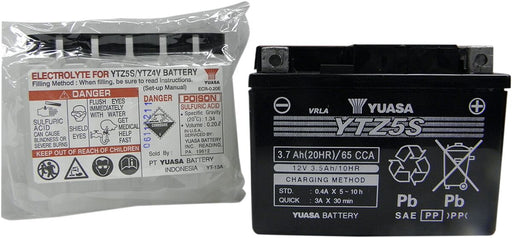 Yuasa AGM Maintenance-Free Battery - YTZ - Black - AGM Maintenance Free