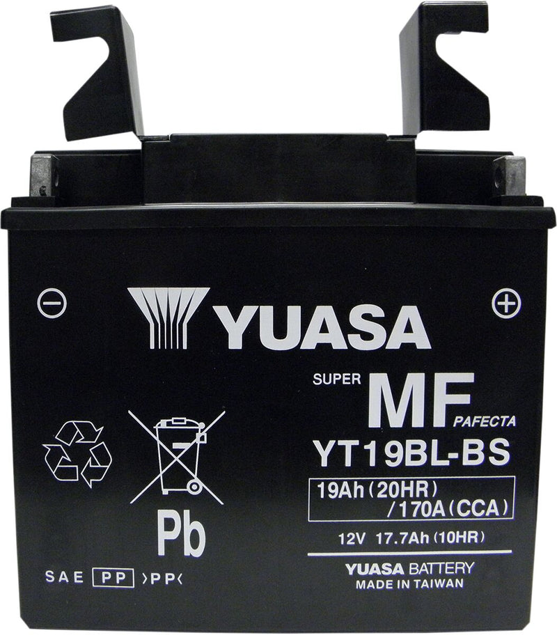 Yuasa AGM Maintenance-Free Battery - YTX - Black - AGM Maintenance Free - YT19BL-BS(CP)