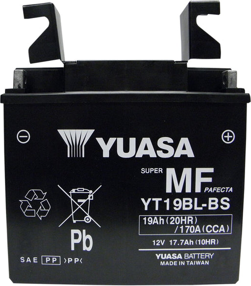 Yuasa AGM Maintenance-Free Battery - YTX - Black - AGM Maintenance Free - YT19BL-BS(CP)