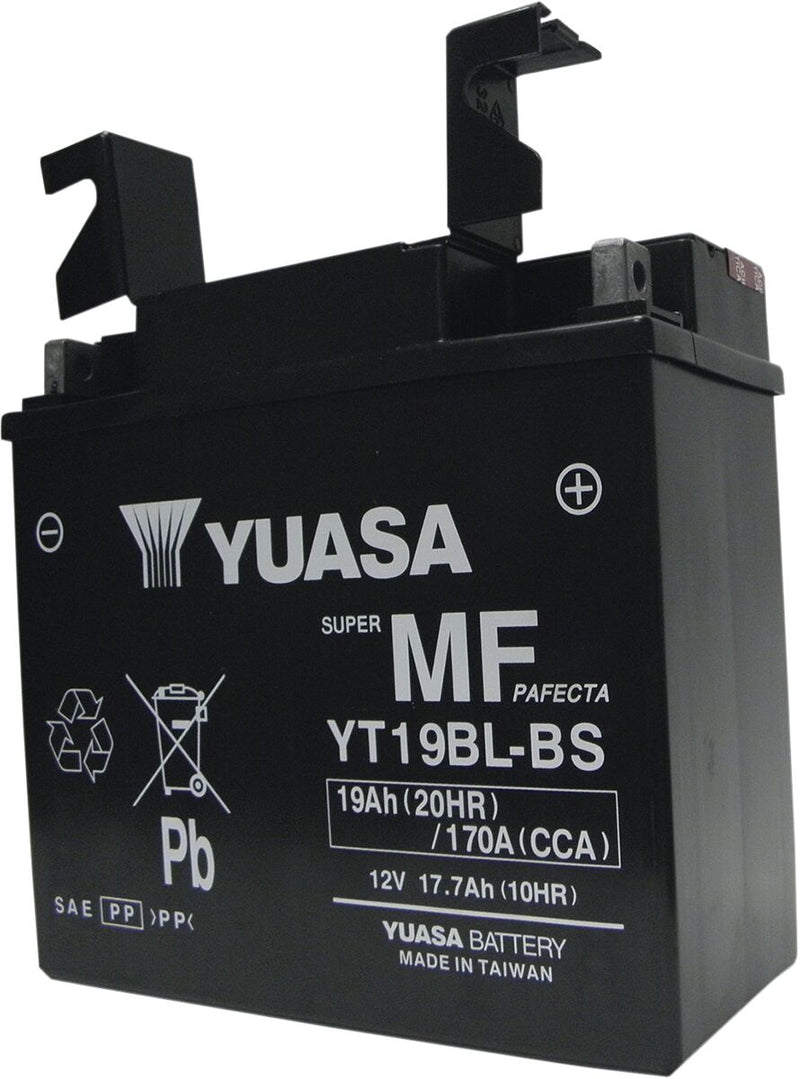 Yuasa AGM Maintenance-Free Battery - YTX - Black - AGM Maintenance Free - YT19BL-BS(CP)