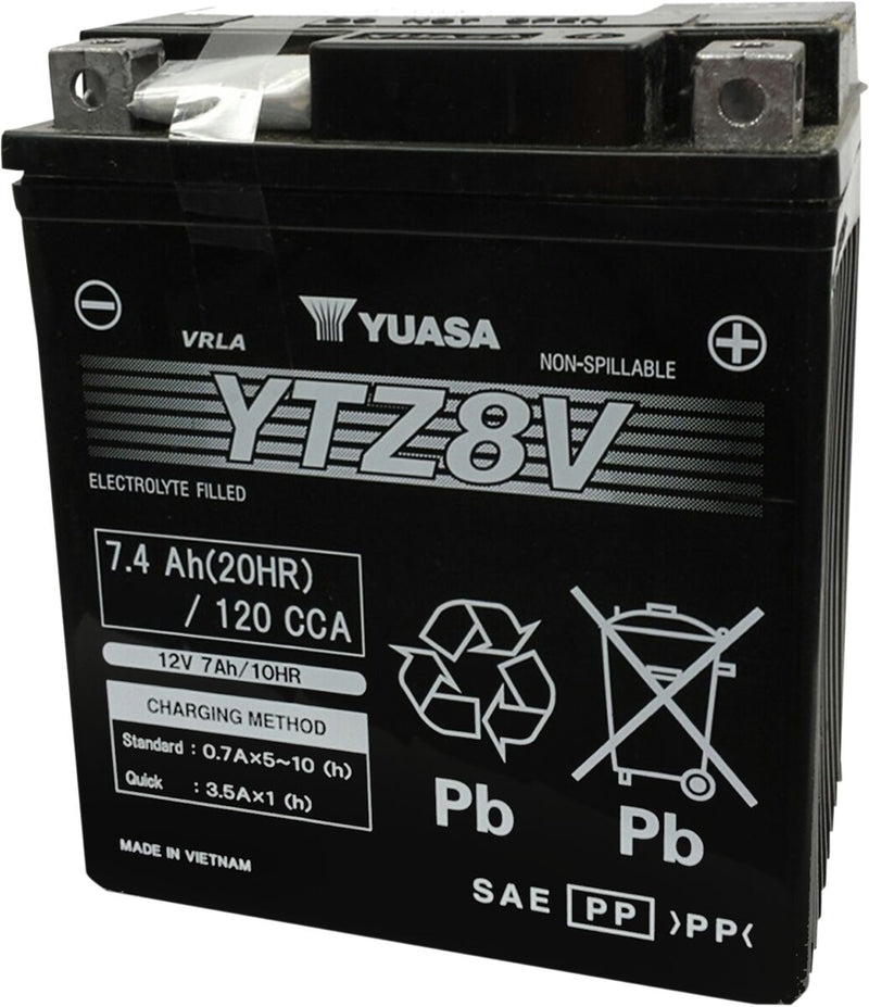 Yuasa High Performance AGM Maintenance-Free Battery - YTZ, AGM Maintenance Free - YTZ8V(WC)