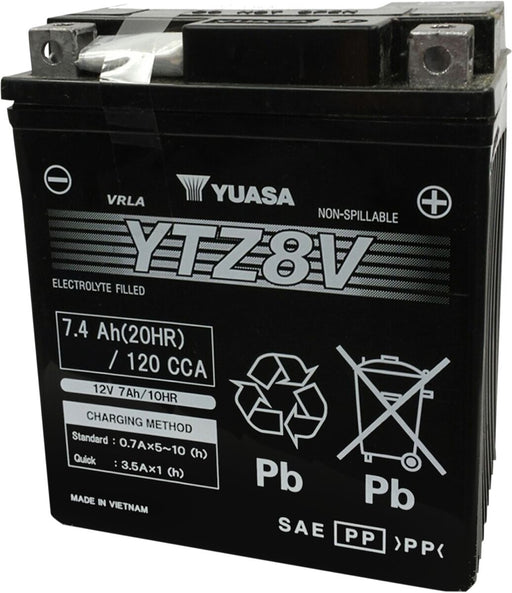 Yuasa High Performance AGM Maintenance-Free Battery - YTZ, AGM Maintenance Free - YTZ8V(WC)