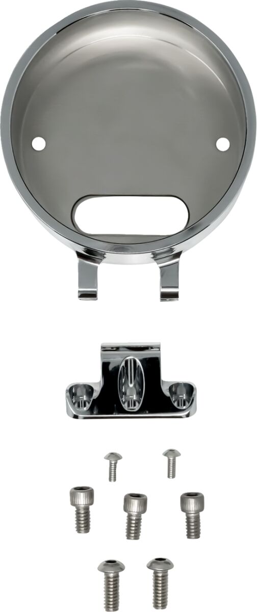 Kodlin USA Round Gauge Bezel Kit for Ascent Pro Riser - Chrome