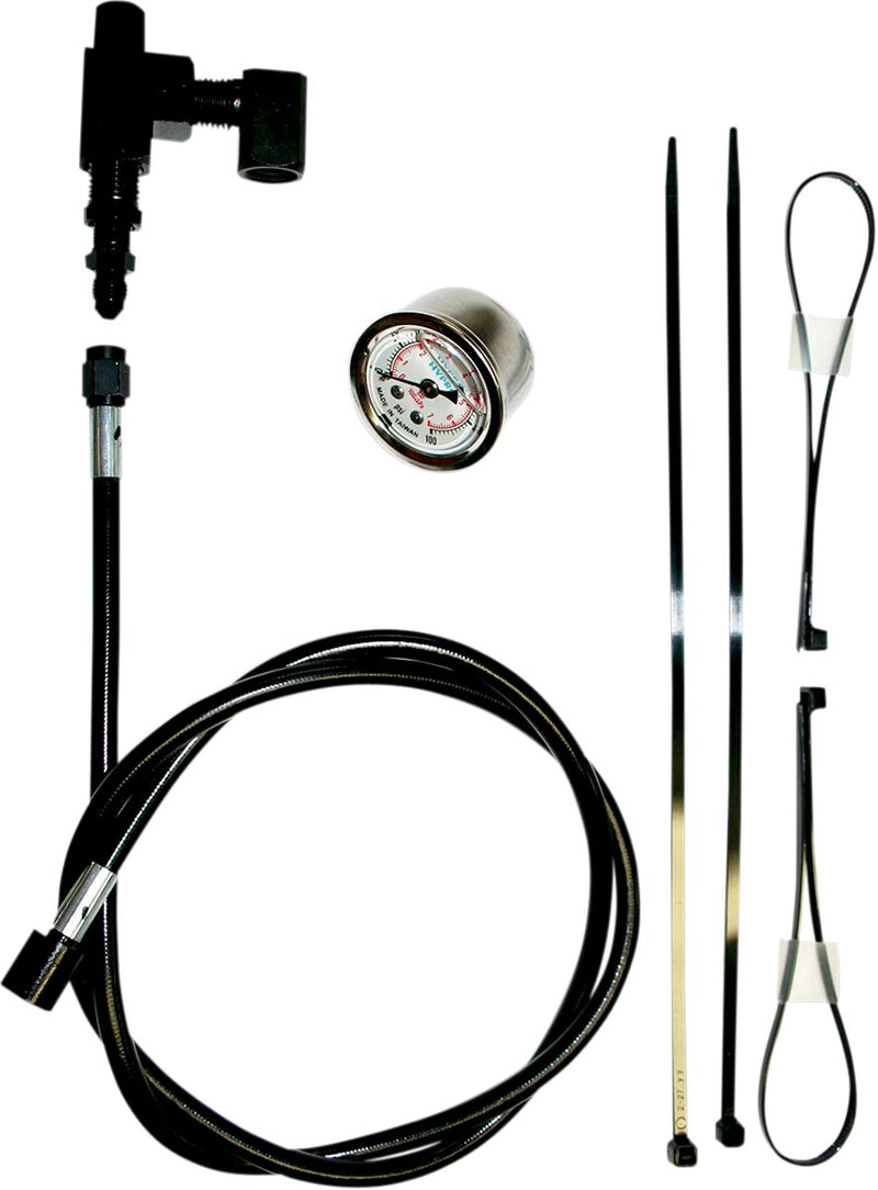 Feuling Parts Remote Oil Pressure Gauge/Line Kits - Analog Oil/Pressure