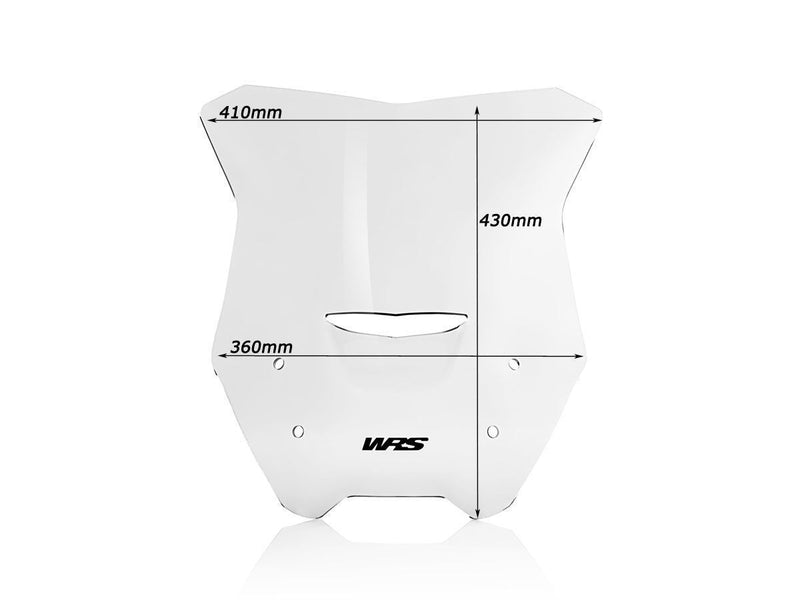 WRS Windscreen - Clear, Naked Bike - BM021T