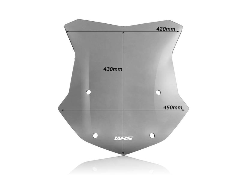 WRS Windscreen - Dark Smoke, Dual Purpose - BM023FS