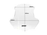 WRS Windscreen - Clear, Naked Bike - BM015T